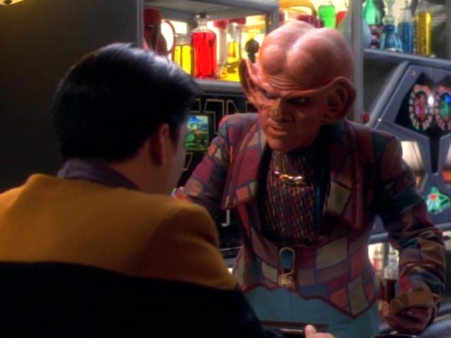 Quark tries to interest Harry Kim in some gems