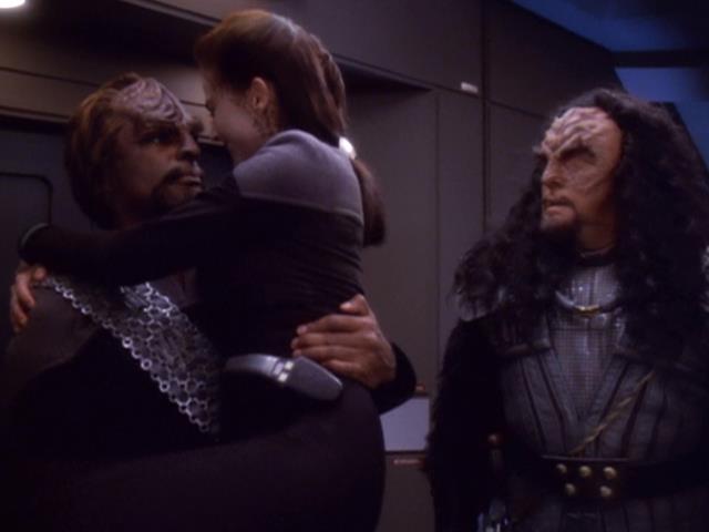 Worf and Dax are reunited