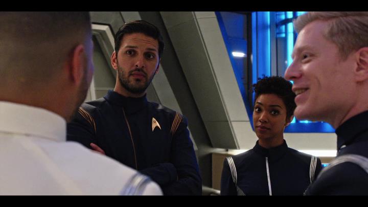 Burnham and Tyler run into Stamets and Culber
