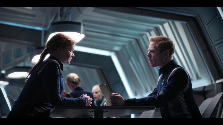 Cadet Tilly shows concern for Lt. Stamets