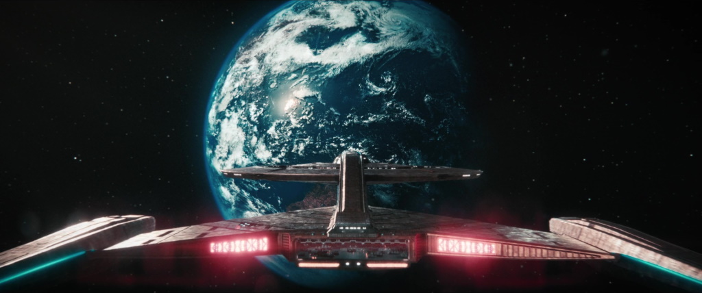 The U.S.S. Discovery arrives at Earth