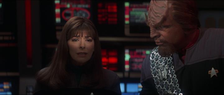 Troi uses her connection to the Reman Viceroy to target their ship (<i>Star Trek: Nemesis</i>)