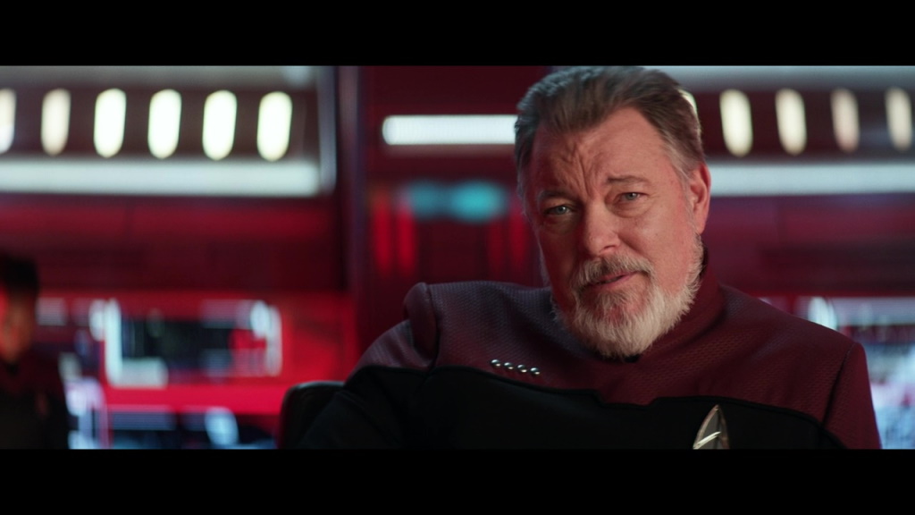Captain Will Riker arrives with the fleet
