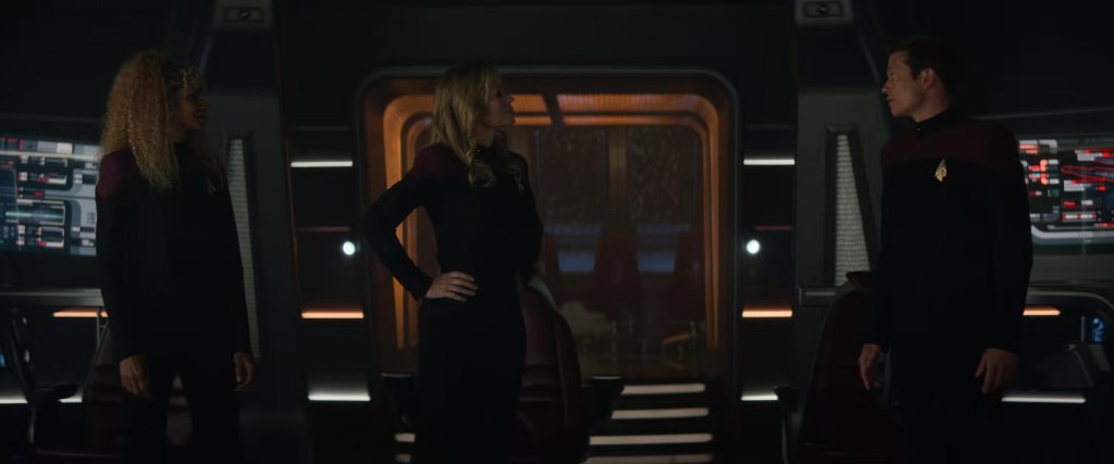 Captain Seven of Nine commands the U.S.S. <i>Enterprise</i>