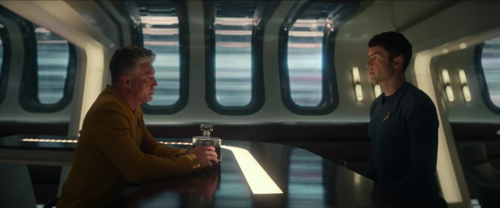 Captain Pike confides in Spock