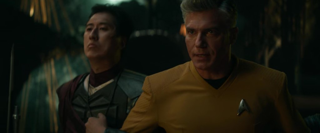 Captain Pike is horrified by the Majalans
