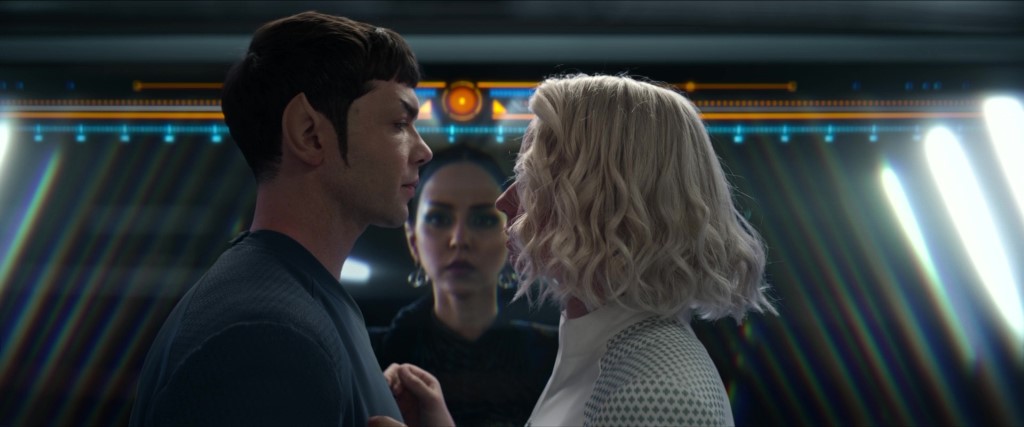 Spock and Chapel kiss in front of T'Pring