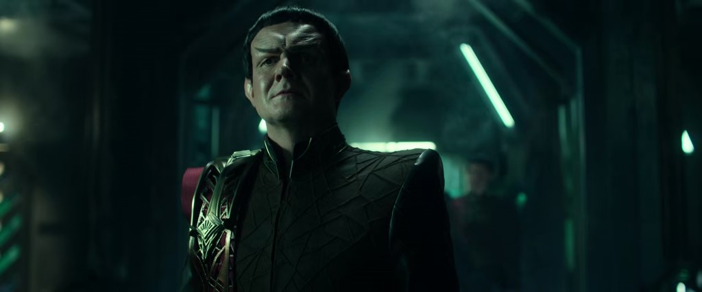 The Romulan Commander reveals himself