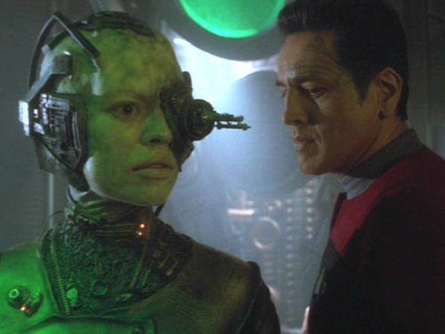 Chakotay alters the deal with the Borg