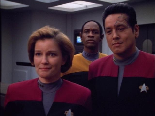 The Doctor reports back to Captain Janeway