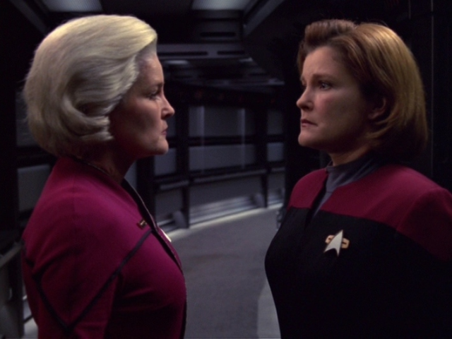 Admiral Janeway and Captain Janeway
